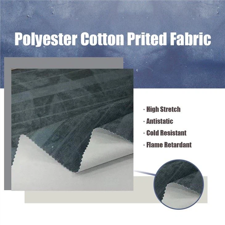 Tc Melanje Polyester Koton Plenn Enprime Twal Spring ak Autumn Rad Kostim Twal PU kouvwi twal bay personnalisation pou rad Jacket