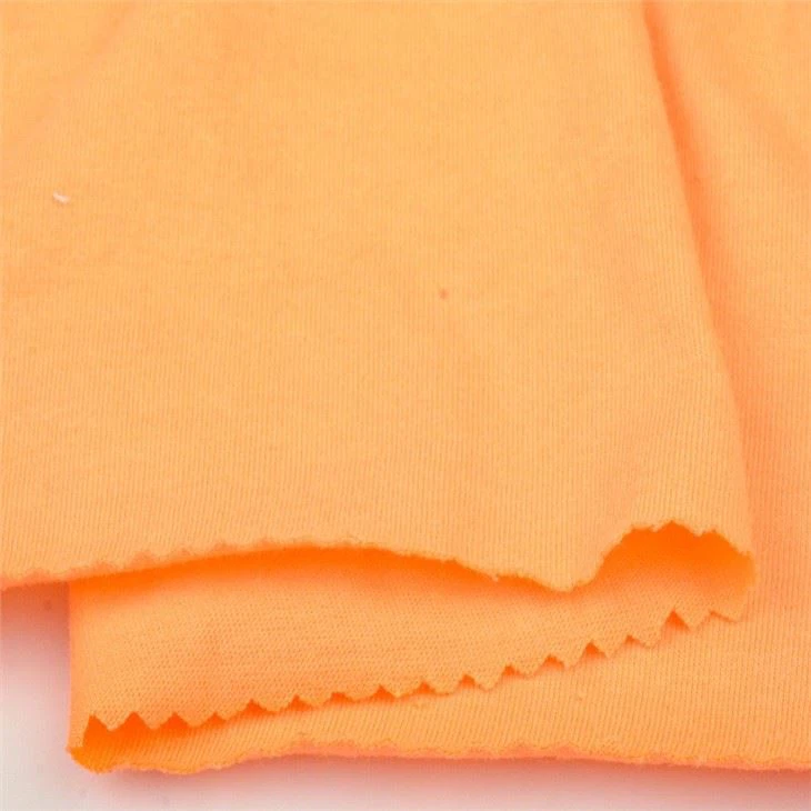 High Quality Custom Color Plain Dye Stretch 100% Cotton Single Jersey Fabric For T-shirt Sewing Polo Shirt